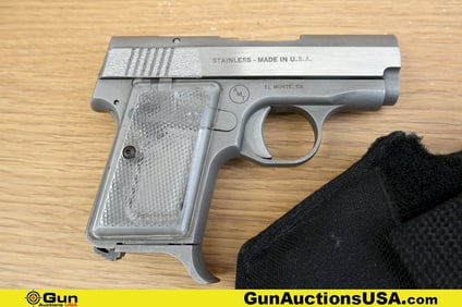 AMT BACK UP .380 9MM KURZ Pistol. Very Good. 2 5/8" Barrel. Shiny Bore, Tight Action Semi Auto