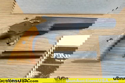 RT&M INC THUNDER .45 Colt Pistol . Needs Repair. Single Shot/Derringer Features a Brushed Blued