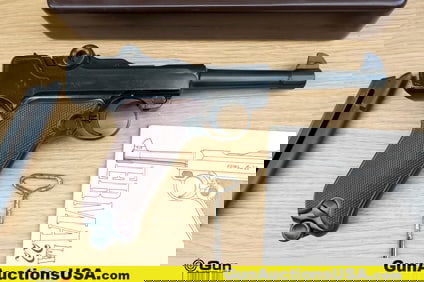 ERMA La 22 .22 LR Pistol . Needs Repair. 4.5" Barrel. Semi Auto .22 Cal P08, with a Drift Adjustable