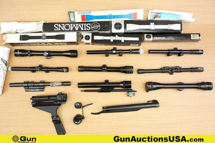 Tasco, Simmons, Etc. . Good Condition. BB Scopes Ten BB Gun Scopes. . (80985) (GSCO42)
