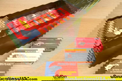 American Eagle, Winchester, Black Hills 9MM Ammo. Approx. 900 Rds Includes Metal Ammo Can. . (81782)