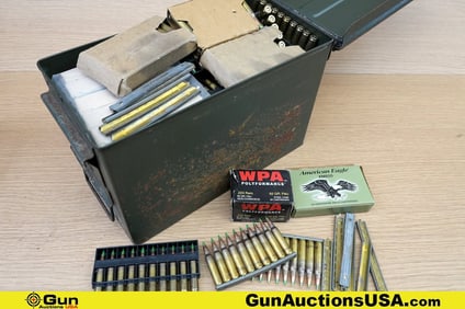 Surplus 5.56 Ammo. Approx. 785 Rds. Includes Metal Ammo can. . (81794) (GSCW31)