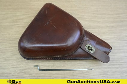 Japanese Surplus COLLECTOR'S Holster. Excellent. One Japanese T-14 Early Leather Flap Holster with