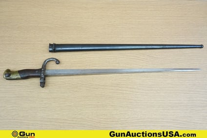 L. Deny Paris COLLECTOR'S Bayonet. Very Good. Manufactured at L Deny Paris in 1878, This Bayonet was