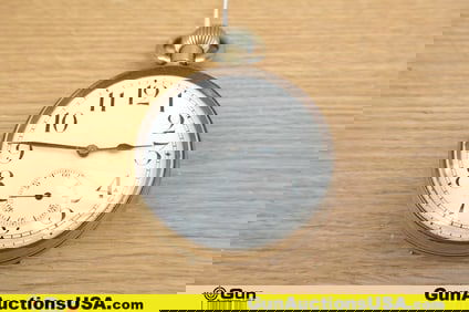 DONA GOLIATH Watch . Very Good. One Oversized Open Faced Pocket Nickel Plated Movement Watch with