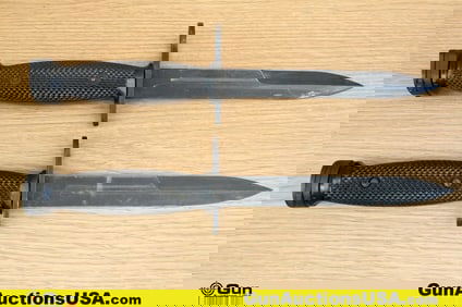 U.S. Surplus COLLECTOR'S Bayonets. Very Good. One U.S. M4 Conetta Bayonet and One Korea Stamped,
