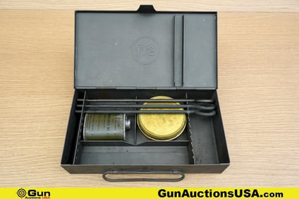 U.S. Surplus COLLECTOR'S Cleaning Case/Kit. Very Good. Partial USGI M1912 Colt .45 Pistol Squad