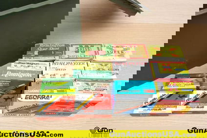 Western, Federal, Etc. 12 Ga. Ammo. Approx. 215 Rds. Includes a Large Polymer Ammo Can. . (79951)