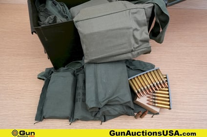 U.S. Surplus 5.56 Ammo. Approx. 650 Rds in Bandoleers. Includes Metal Ammo Can. . (81059) (GSCV48)