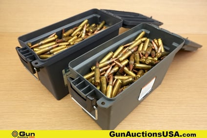 Lake City, Etc. 7.62x51 Ammo. Approx. 500 Rds. Includes Two Small Polymer Ammo Cans. . (78960)