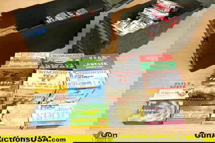 Winchester, PMC, Remington, Etc. 12 Ga. Ammo. Approx. 340 Rds of 2 3/4" 12 Ga. Includes Two Metal