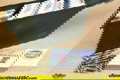 Cor bon, Winchester, Etc. .44 REM MAG Ammo. Approx. 295 Rds. Includes Small Metal Ammo Can. .