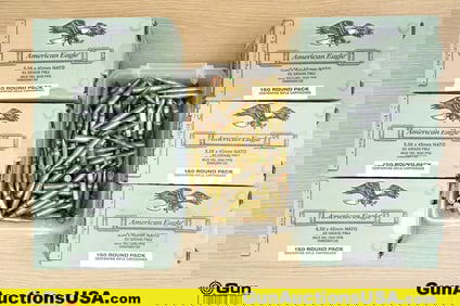 American Eagle, Etc. 5.56 Ammo. Approx. 1100 Rds. . (81047) (GSCW44)