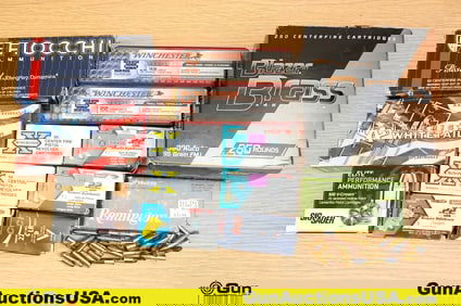 Winchester, CCI, Sig, Etc. .25 AUTO, .380 AUTO, .44 MAG, .22LR, .308 . Ammo Approx. 120 Rds of .25