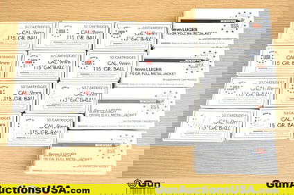 Winchester 9MM . Ammo Approx. 800 Rds. . (81744) (GSCV11)