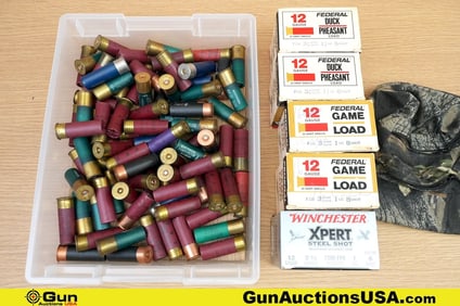 Federal, Winchester, Etc. 12 Ga. 16 Ga. Ammo. Approx. 225 in Total; Approx. 200 Rds of 12 Ga. Approx