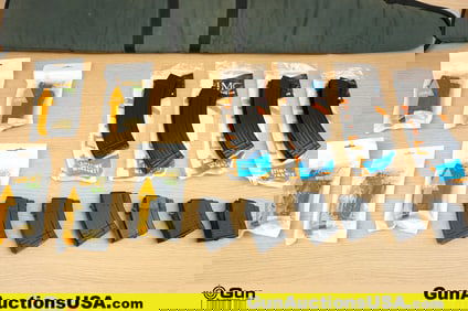 Ideal, KCI, Etc. Mags, Etc. . Very Good. Four 30 Rd 7.62x39 AK MAGS, Eight 10 Rd AK47 7.62x39 Mags.