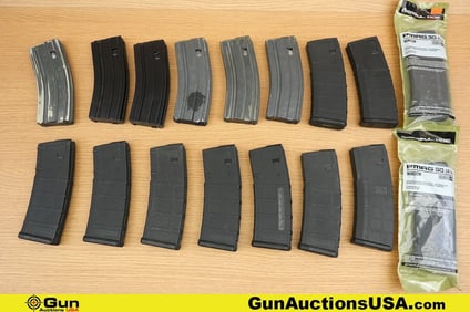 Magpul, Okay, Promag, etc. Magazines. Very Good. Two Promag 30 Rd 5.56 Magazines, Three Stanag Style
