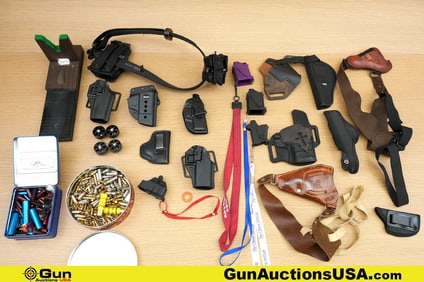 Crossbreed, Bianchi, Nevada Gun, Etc. . Holster, Ammo, Etc. Two Crossbreed Leather Holsters. One