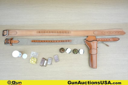 Kirk Patrick, DC Sage & Co., Etc. . Very Good. Holster, Belt, Etc. One Western Style Suede Belt and