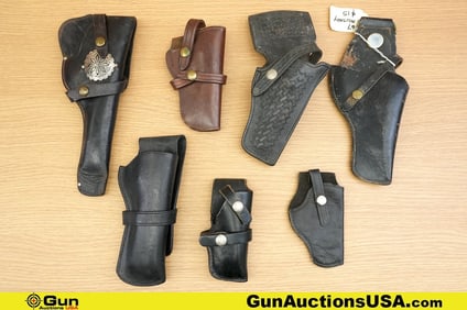 Safari Land, Bucheimer, Etc. Holsters. Very Good. Two Bucheimer leather Holsters, One Safari Land