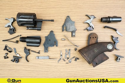 Colt Detective Special Grips, Parts. Very Good. One Set of Checkered Wood Grips and Assorted