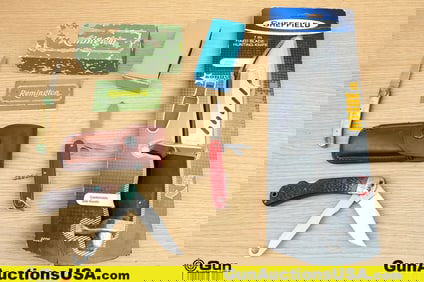 Remington, Taylor, Sheffield, Etc. Knives. Very Good. One Remington Big Game Knife with Original Box