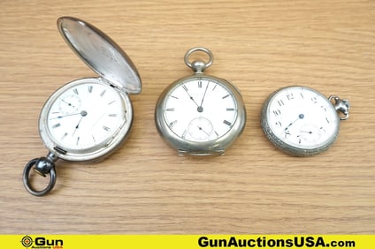 Waltham Watches. Very Good. Three Waltham Pocket Watches in total; One Model 1899 GradeNo. 610,