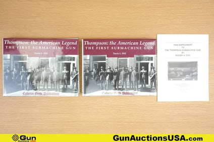 Books Two SIGNED Books on Thompson ; Excellent. The American Legend, The First Sub Machine Gun by