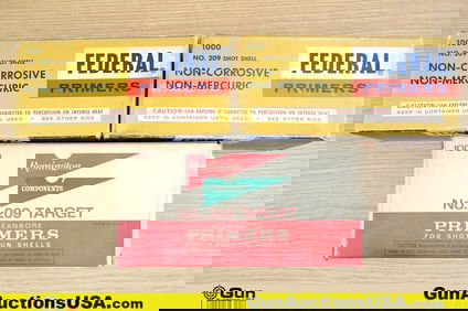 Remington, Federal Primers. Approx. 2600 Shotgun Primers. . (81005) (GSCT44)