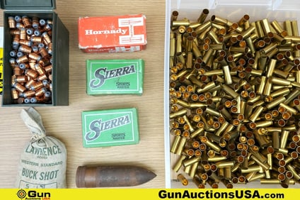 Hornady, Lawrence, Etc. Reloading Accessories and Components. Approx. 600 .44 Cal Projectiles.