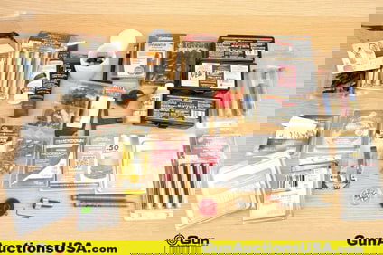 CVA, Hodgdon, Etc. .50 Cal. Reloading Accessories and Components. Approx. 125-.50 Cal Projectiles.