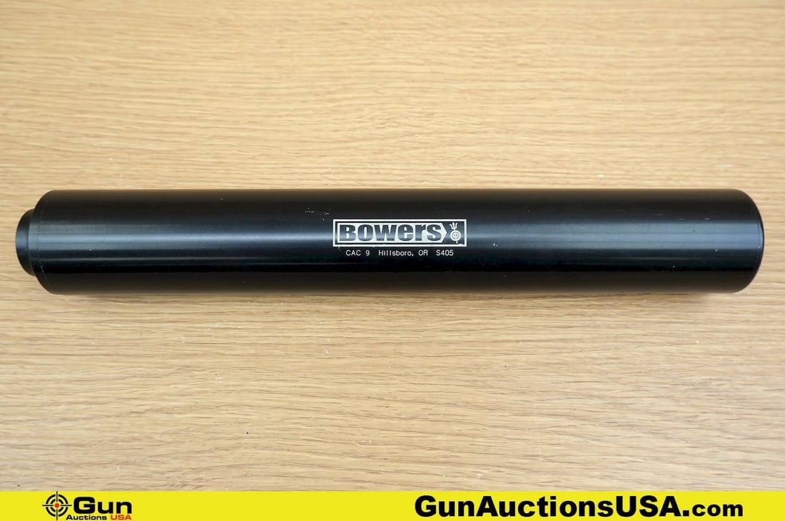 BOWERS CAC9 9mm NFA/Silencer. Very Good. 1st generation Bowers suppressors, CAC-9’s, with 3/4 x 10: BOWERS CAC9 9mm NFA/Silencer. Very Good. 1st generation Bowers suppressors, CAC-9’s, with 3/4 x 10 thread, (Mac 10), A sleek, compact 9mm marvel designed for discreet, whisper-quiet operation. Perfe