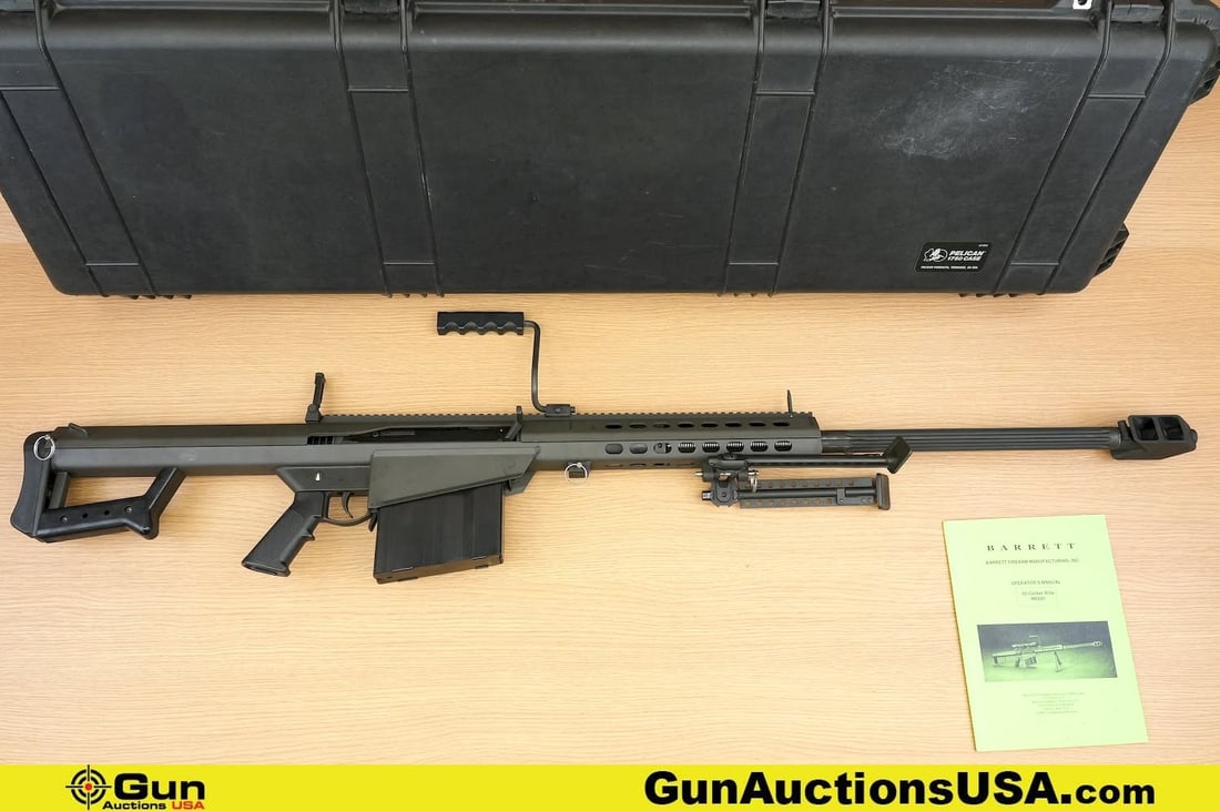 Barrett M82A1 .50BMG M82 Rifle. Excellent. 31" Barrel. Shiny Bore, Tight Action Semi Auto Features (1 of 20)
