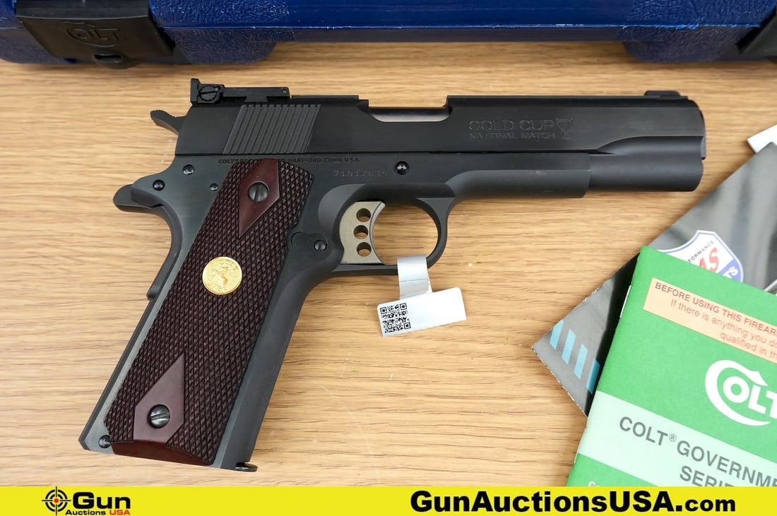 COLT MK IV GOLD CUP .45 AUTO NATIONAL MATCH BARREL Pistol. Like New. 5" Barrel. Semi Auto This (1 of 15)