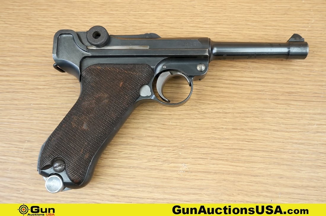 DWM P08 9mm COLLECTOR'S Pistol. Good Condition, Normal Handling Marks. 4" Barrel. Shiny Bore, Tight (1 of 13)