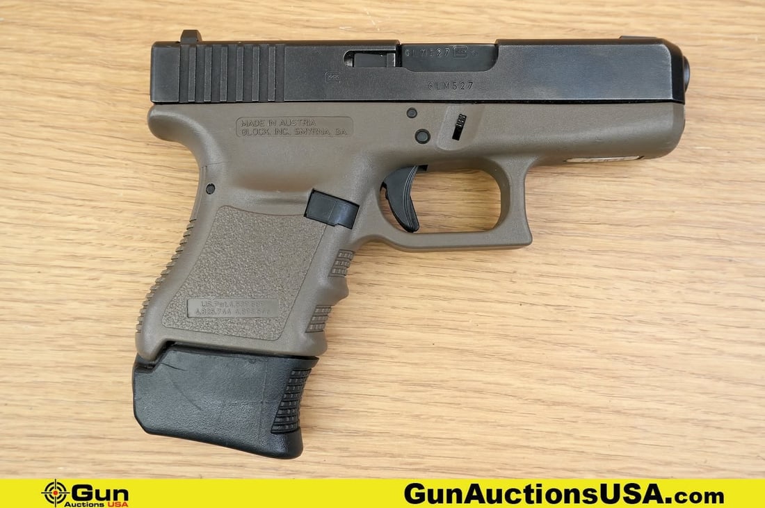 Glock 36 .45 ACP Pistol. Very Good. 3.75" Barrel. Shiny Bore, Tight Action Semi Auto Compact (1 of 12)