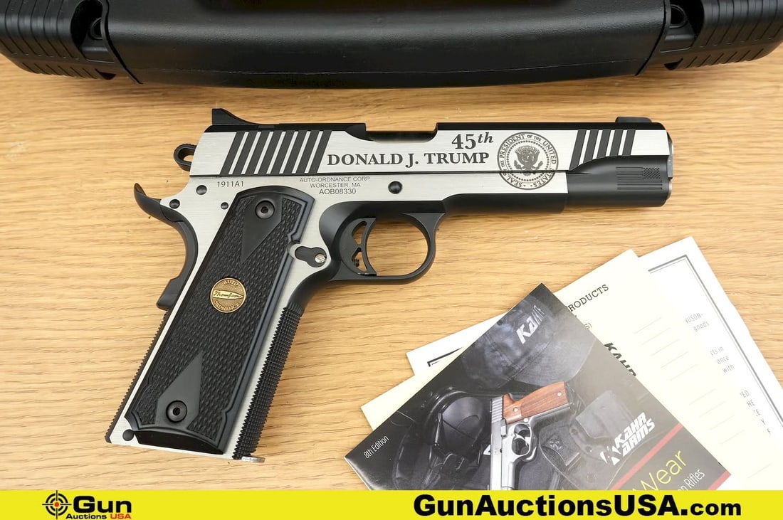 AUTO-ORDNANCE 1911 A1 .45 ACP DONALD TRUMP 1911 Pistol. Excellent. 5" Barrel. Shiny Bore, Tight (1 of 15)