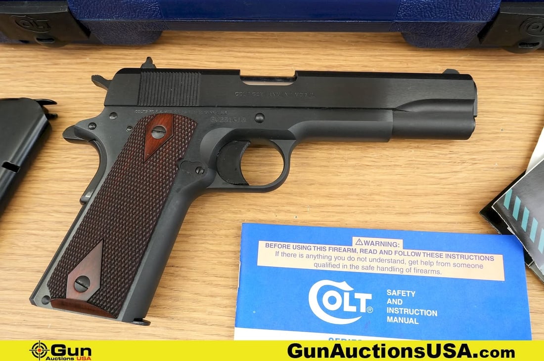 COLT GOVERNMENT 1911 .45 AUTO Pistol. Excellent. 5" Barrel. Shiny Bore, Tight Action Semi Auto A (1 of 17)