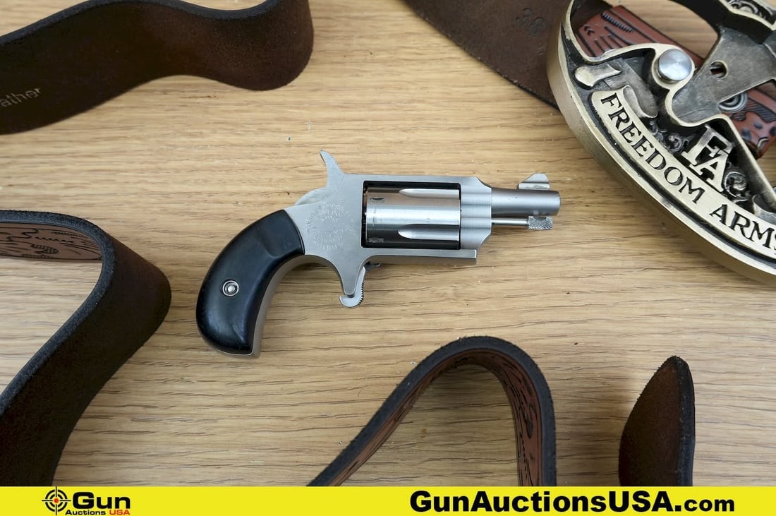 Freedom Arms Casull's Improvement .22 LR Revolver. Very Good. 1 1/8" Barrel. Shiny Bore, Tight: Freedom Arms Casull's Improvement .22 LR Revolver. Very Good. 1 1/8" Barrel. Shiny Bore, Tight Action Precision in your palm, this five shooter delivers rimfire delight with every pull. Featuring a Fi