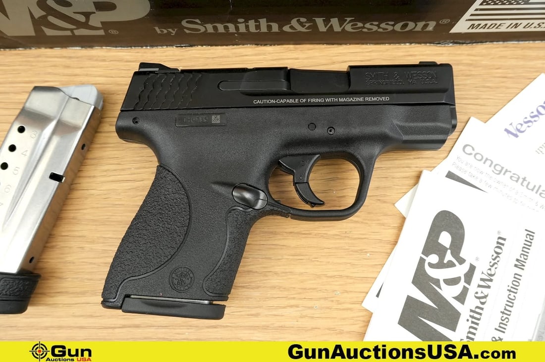 S&W M&P 9 SHIELD 9mm Pistol. Excellent. 3" Barrel. Shiny Bore, Tight Action Semi Auto Features a (1 of 14)