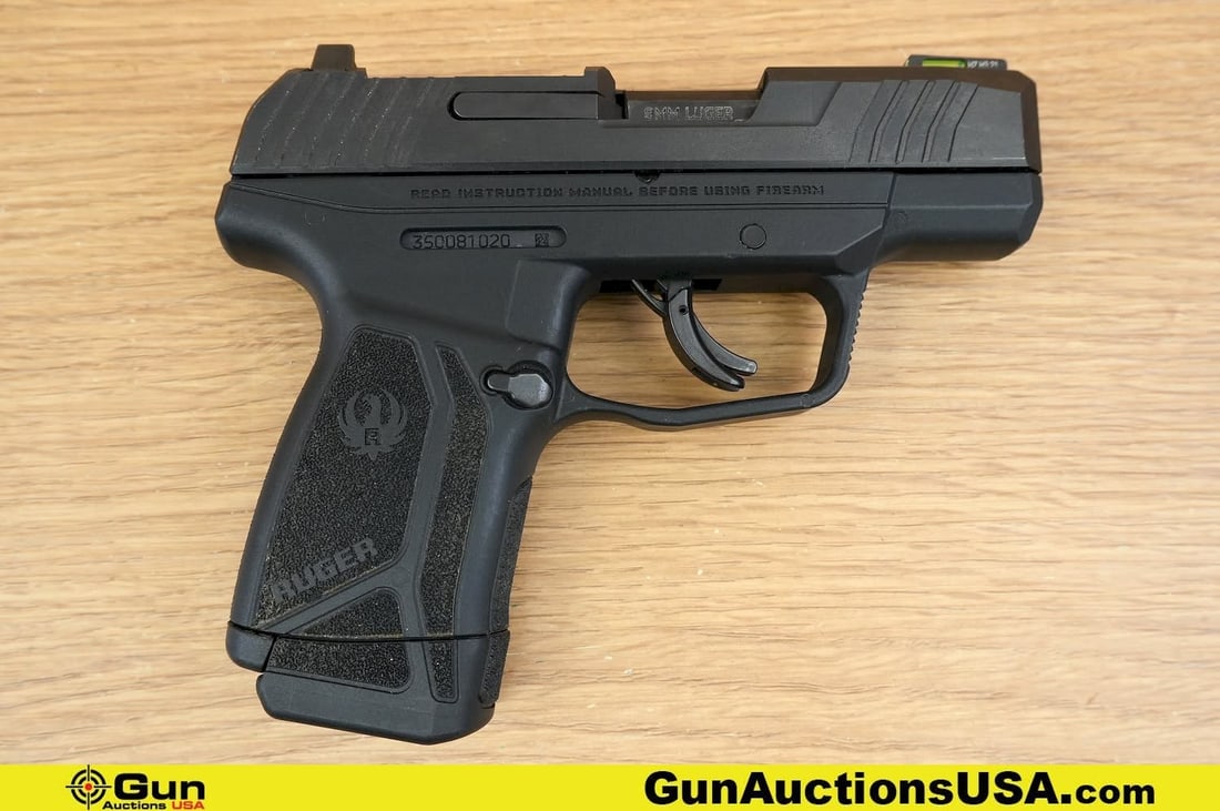 Ruger MAX-9 9mm Pistol. Very Good. 3.25" Barrel. Shiny Bore, Tight Action Semi Auto Features a Drift (1 of 11)