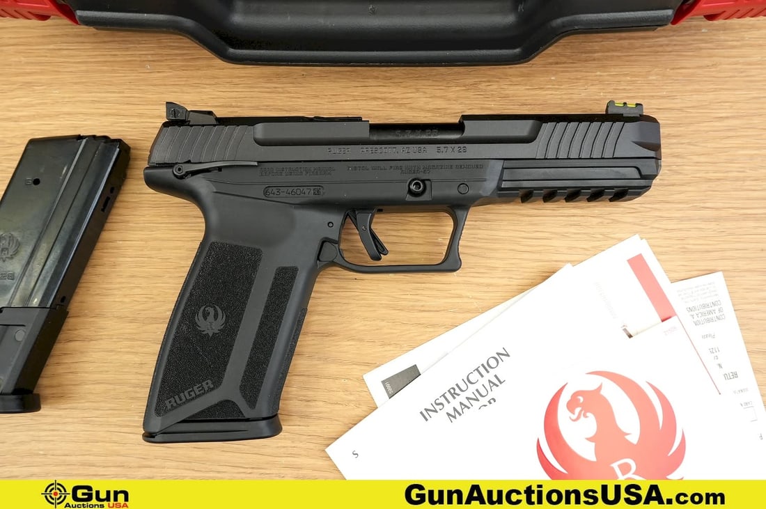 Ruger 57 5.7 X 28 MM Pistol. Very Good. 5" Barrel. Shiny Bore, Tight Action Semi Auto Featuring (1 of 15)