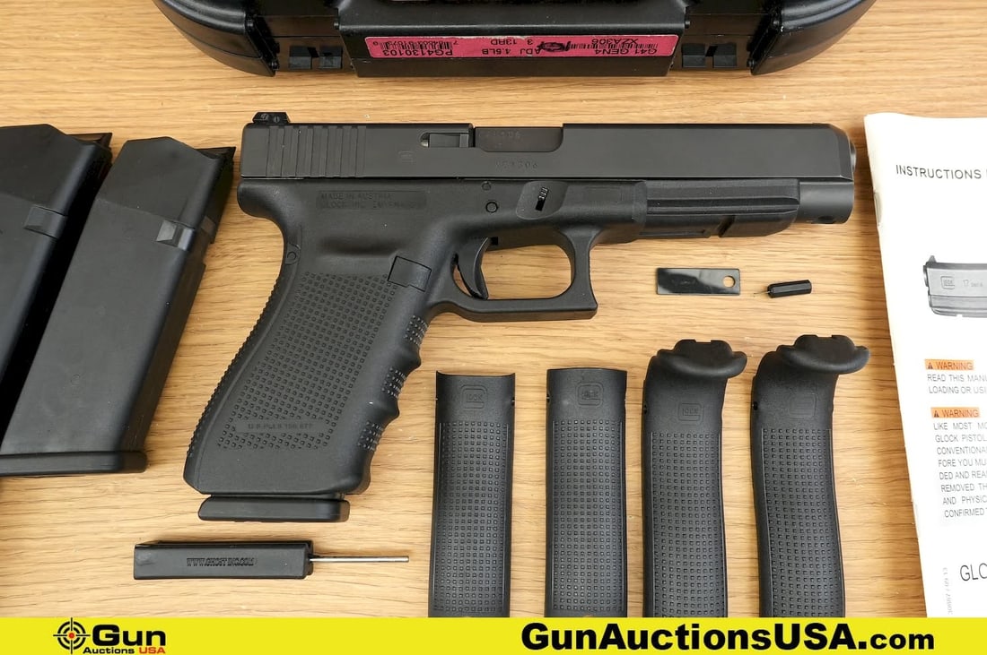 Glock 41 Gen 4 .45 AUTO Pistol. Very Good. 5" Barrel. Shiny Bore, Tight Action Semi Auto Features a (1 of 20)