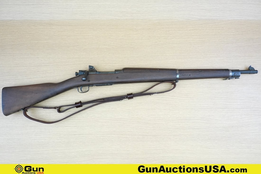 REMINGTON M1903-A3 30-06 COLLECTOR'S Rifle. Very Good. 24" Barrel. Shiny Bore, Tight Action Bolt: REMINGTON M1903-A3 30-06 COLLECTOR'S Rifle. Very Good. 24" Barrel. Shiny Bore, Tight Action Bolt Action Barrel RA 7-44, 1944 PRODUCTION DATE, ME 1, TE 1, BOLT REMINGTON. Features a Pinned Front Sight,