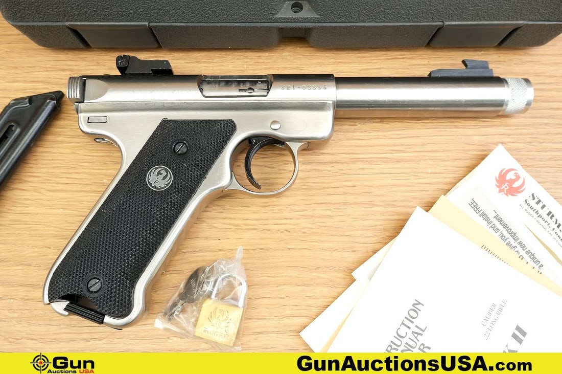RUGER MARK II TARGET .22 LR THREADED BARREL Pistol . Good Condition, Normal Handling Marks. 5 5/8" (1 of 15)
