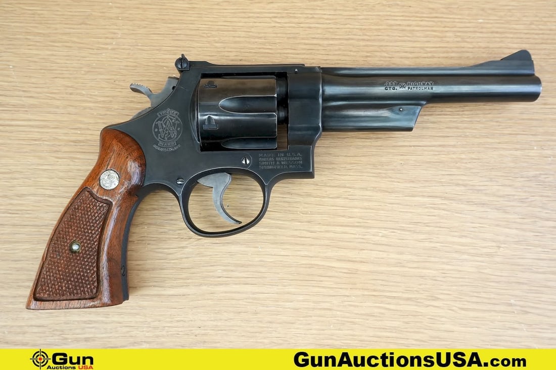 S&W 28-2 HIGHWAY PATROLMAN .357 MAGNUM COLLECTOR'S Revolver. Very Good. 5 7/8" Barrel. Shiny Bore, (1 of 12)