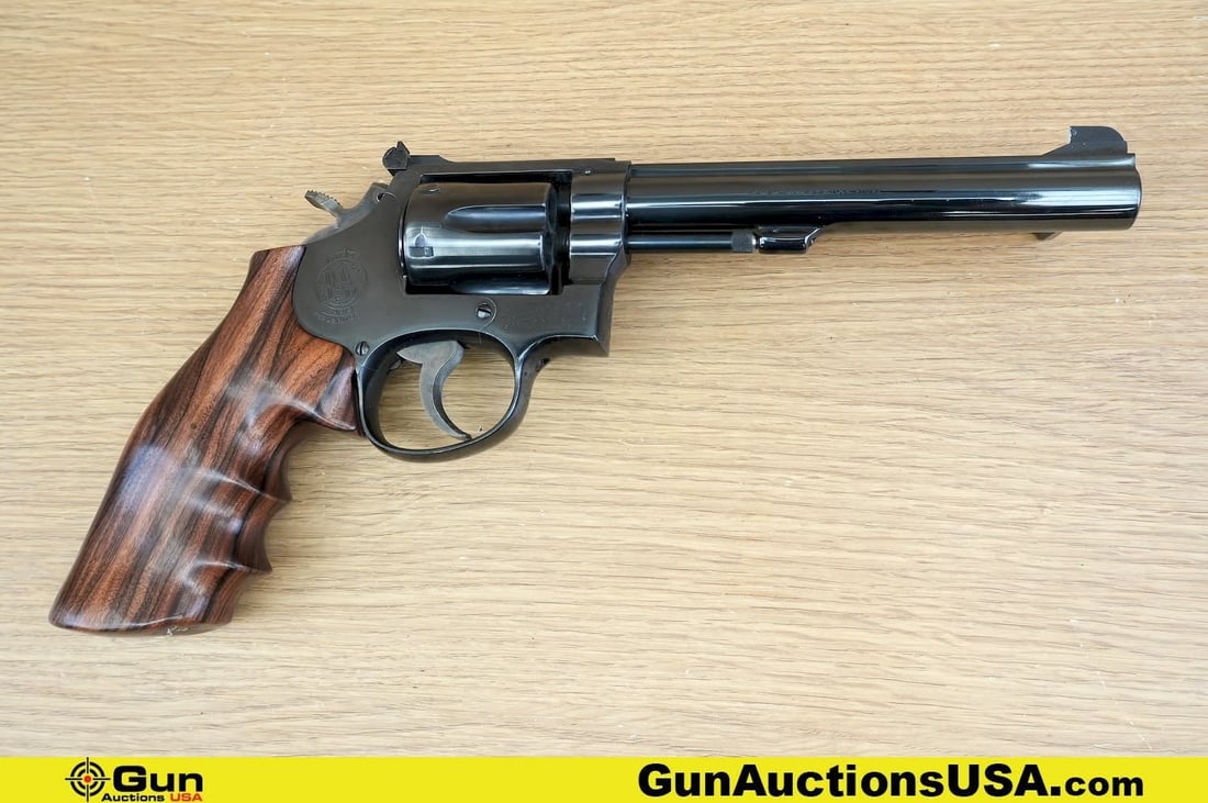 S&W 14 .38 S&W SPECIAL CTG COLLECTORS Revolver. Very Good. 6" Barrel. Shiny Bore, Tight Action (1 of 11)