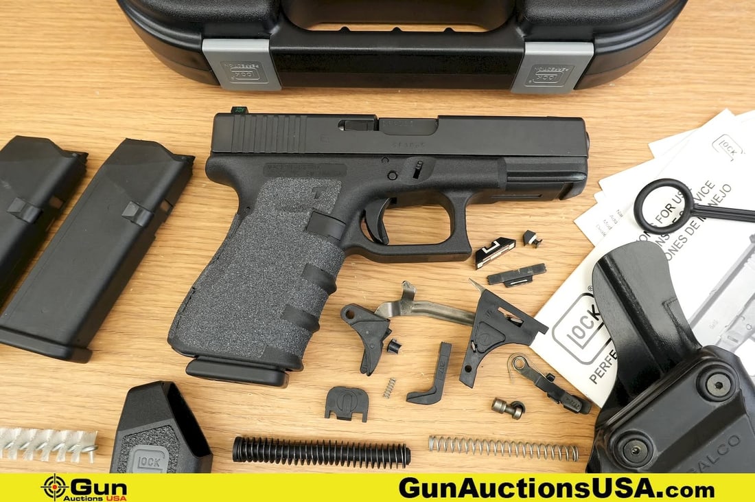 Glock 19 9mm UPGRADES Pistol. Excellent. 4" Barrel. Shiny Bore, Tight Action Semi Auto Owners (1 of 20)