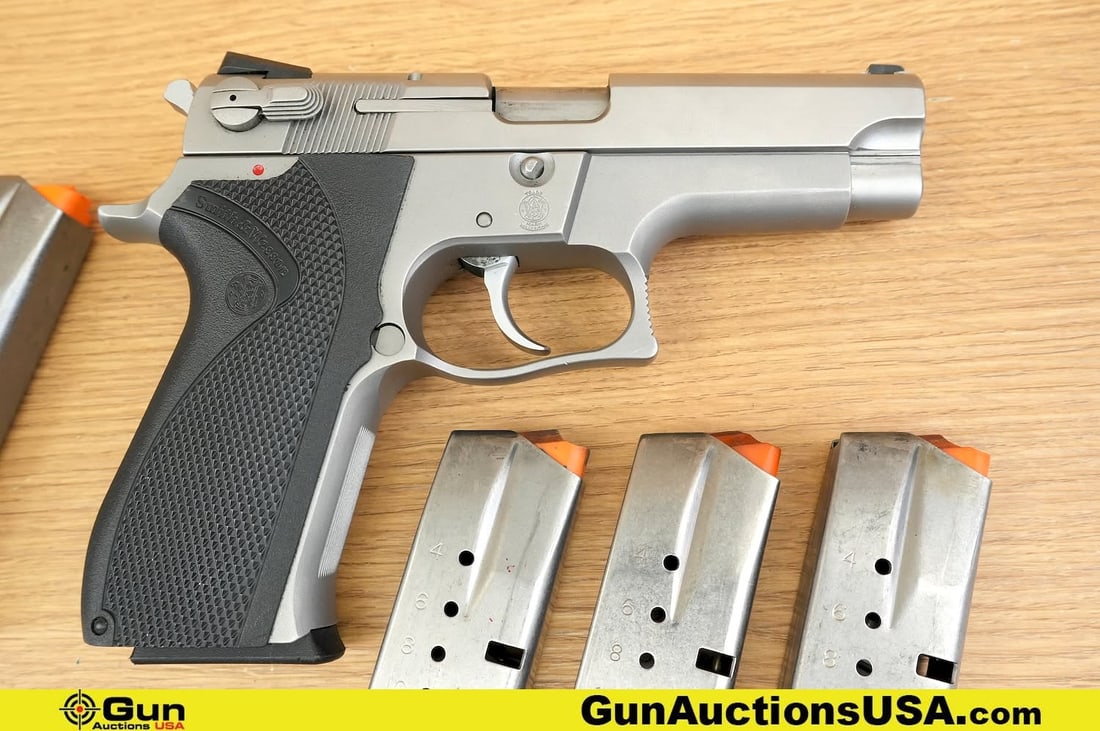 S&W 5906 9MM PARA 3rd GEN Pistol . Very Good. 4" Barrel. Shiny Bore, Tight Action Semi Auto S&W 3rd: S&W 5906 9MM PARA 3rd GEN Pistol . Very Good. 4" Barrel. Shiny Bore, Tight Action Semi Auto S&W 3rd GEN! The 5906 is a robust semi-automatic pistol, featuring a Satin stainless steel frame and a Excel